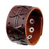 braunes rohleder armband herren manschette breitarmband uniqal sale